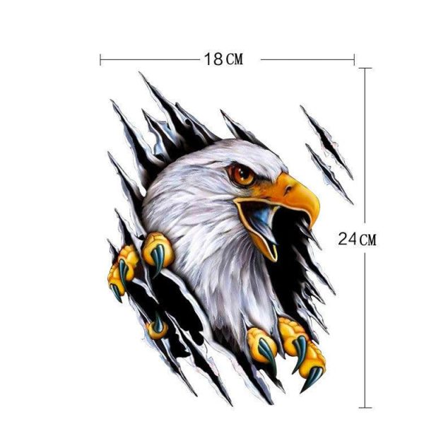 3d simulation cartoon creative personality car stickers 8gbxs