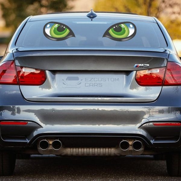 3d stereo reflective cat eyes car sticker cartoon custom car accessories au3ts
