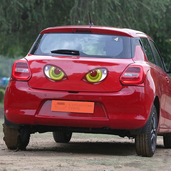 Cat 3D Eyes Car Sticker Custom Cartoon Car Accessories
