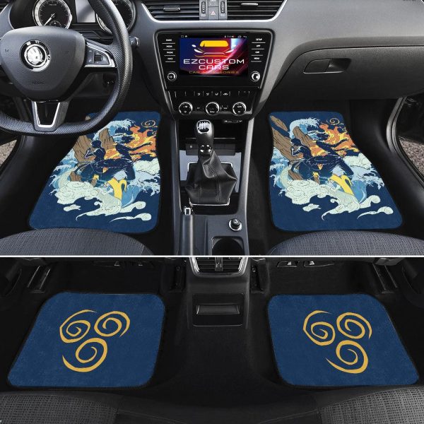 aang and katara car avatar the last airbender car floor mats anime car accessories j2rmm