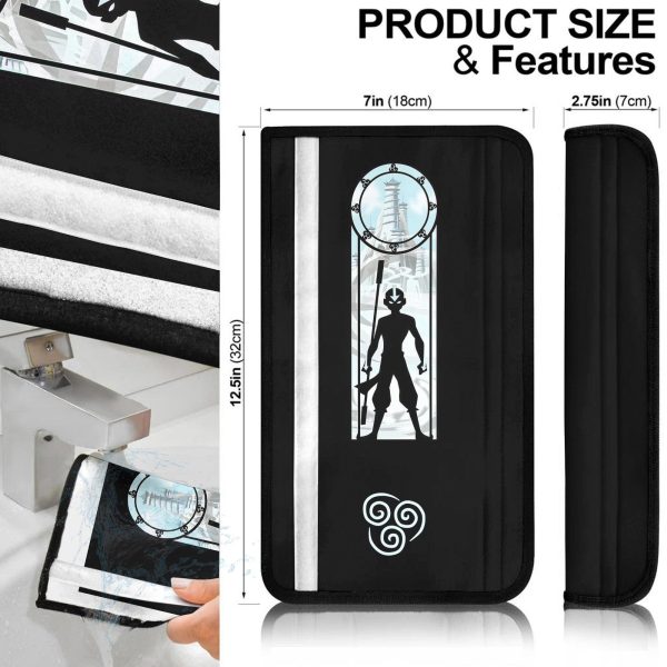aang avatar the last airbender anime car seat belt covers mexwc