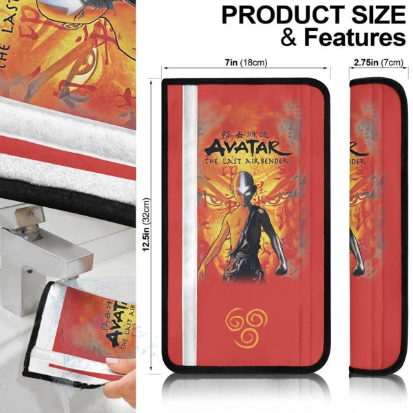 aang avatar the last airbender anime car seat belt covers mjmgg