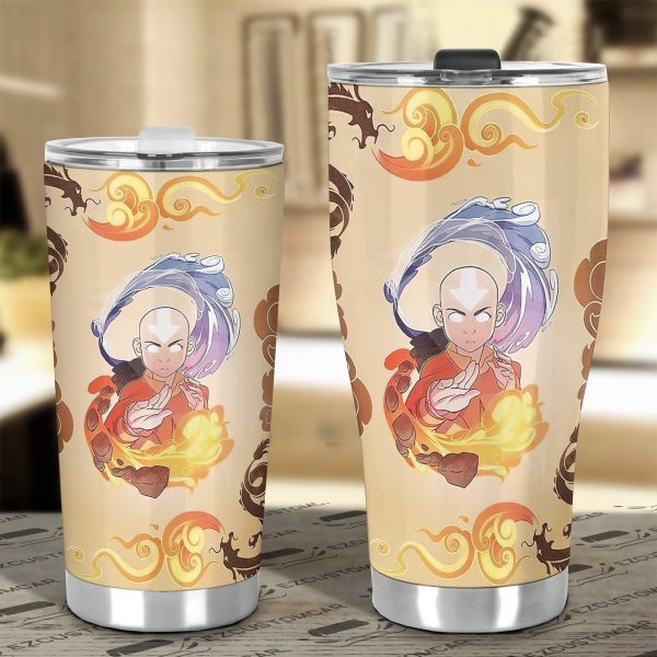 aang avatar the last airbender anime custom tumbler cup car accessories lxk5g