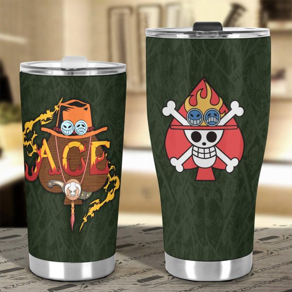 ace car tumblers cup custom anime one piece car accessories bmxpn