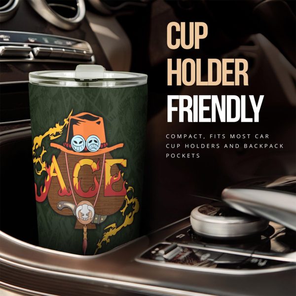 ace car tumblers cup custom anime one piece car accessories wdkx8