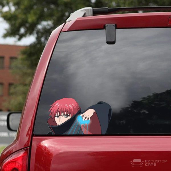 akatsuki car accessories anime car sticker sasori akatsuki pm38k