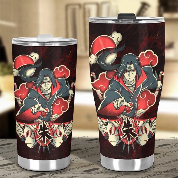 akatsuki car accessories anime car tumblers cup itachi art xr3gg