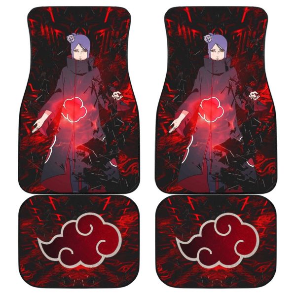 Konan Car Floor Mats Akatsuki