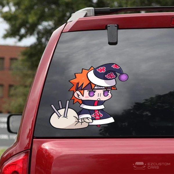 akatsuki car sticker pain christmas qcjbo