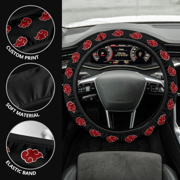 akatsuki cloud anime steering wheel cover naruto car accessories fznfw