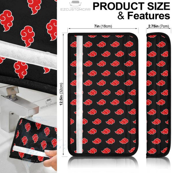 akatsuki cloud naruto anime car naruto seat belt covers anime car accessories wfbhb