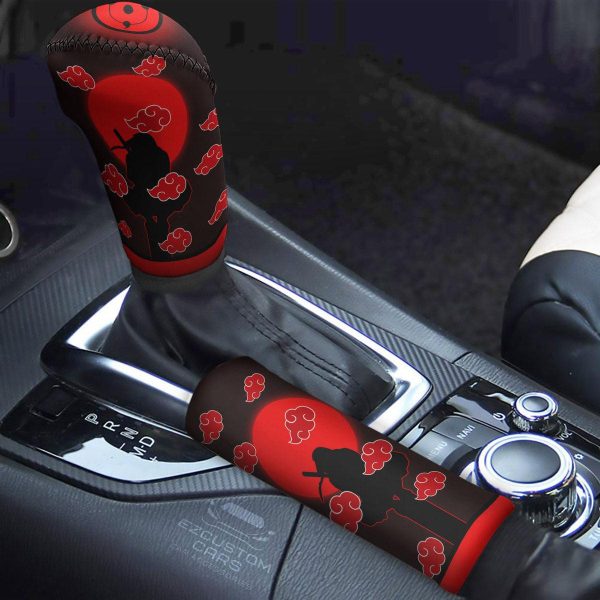 Akatsuki Custom Shift Knobs Car Covers Set Naruto Uchiha Itachi Car Accessories