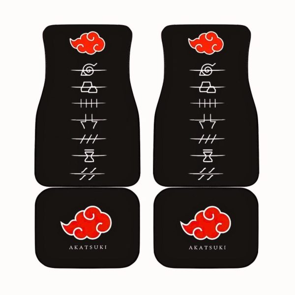 Akatsuki Club Car Floor Mats Naruto Car Accessories Car Accessories