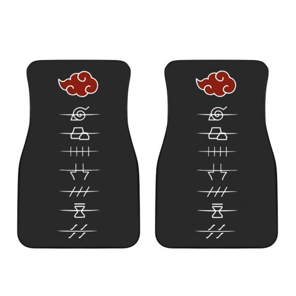 akatsuki hidden village car floor mats gpox1
