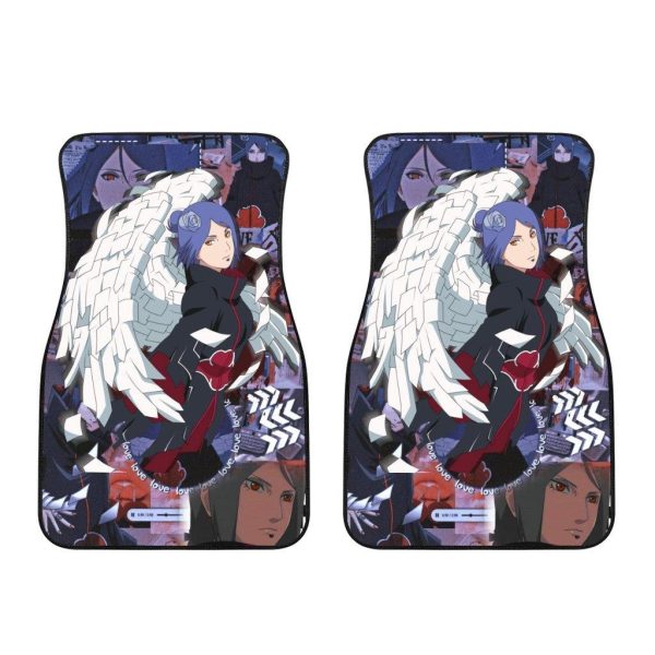 akatsuki konan car floor mats naruto anime decoration kg3qt
