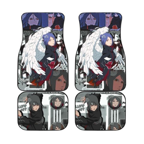 Konan Akatsuki Car Floor Mats Naruto Shippuden Manga Mix Anime