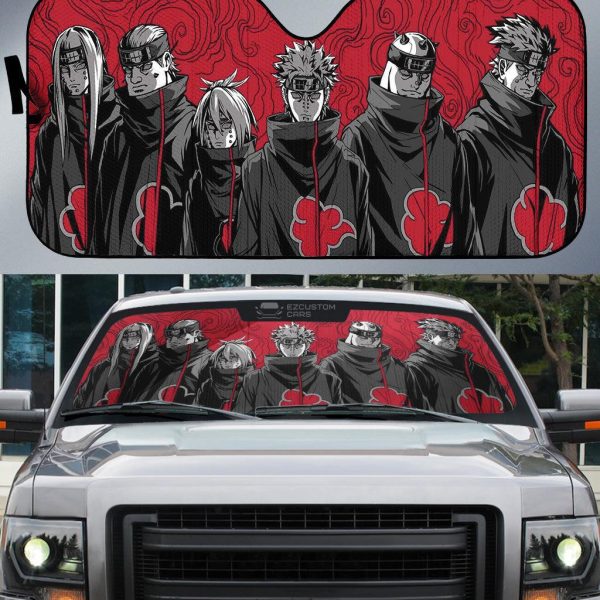 Akatsuki Naruto Car Sun Shade Anime Car Accessories