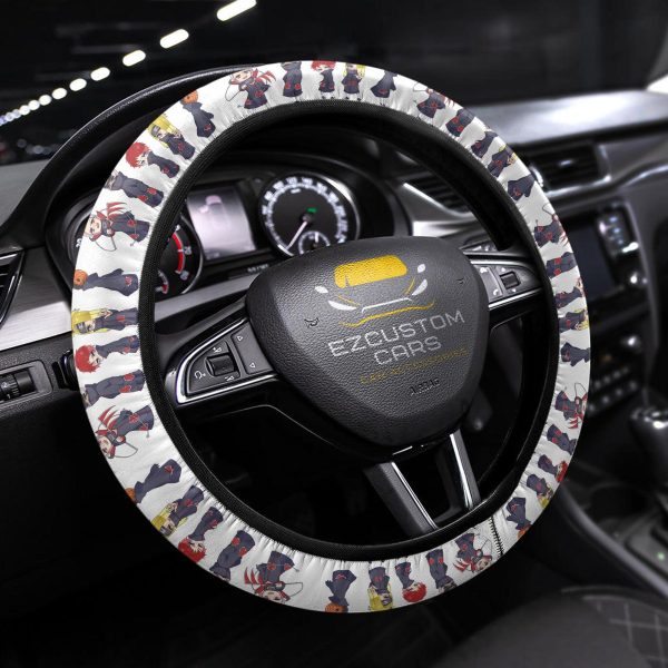 Akatsuki Naruto Anime Steering Wheel Cover Custom Naruto Anime Car Accessories