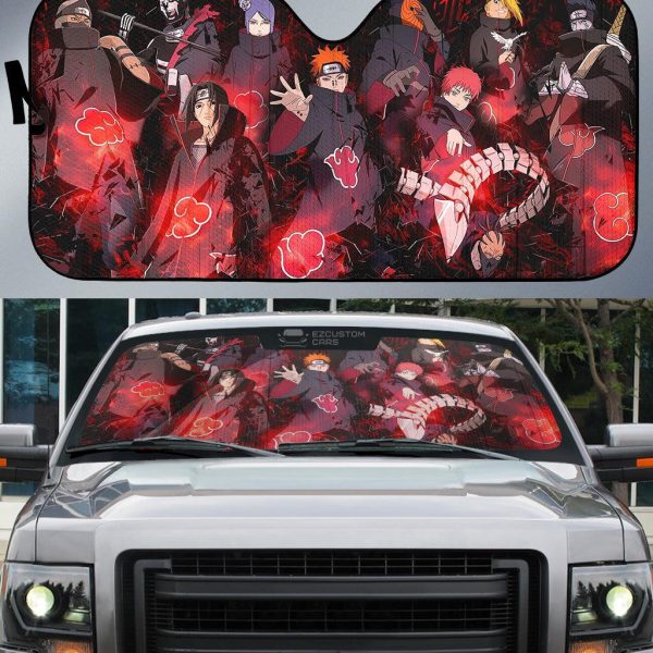 Akatsuki Naruto Car Sun Shade Anime Car Accessories