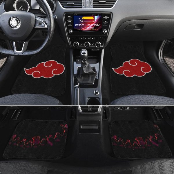 akatsuki patterns black naruto car accessories car floor mats mfkiv