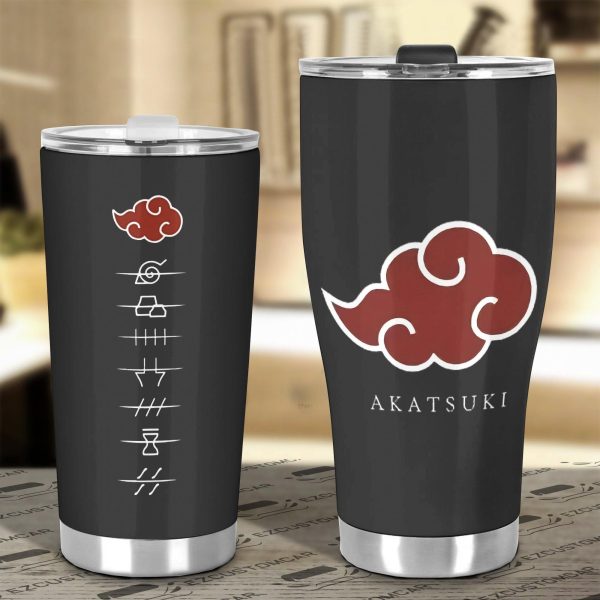 akatsuki tumbler naruto car accessories anime mug hidden villages symbol eane0