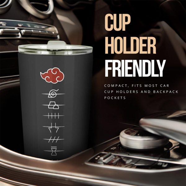 Akatsuki Tumbler Naruto Car Accessories Anime Mug Hidden Villages Symbol