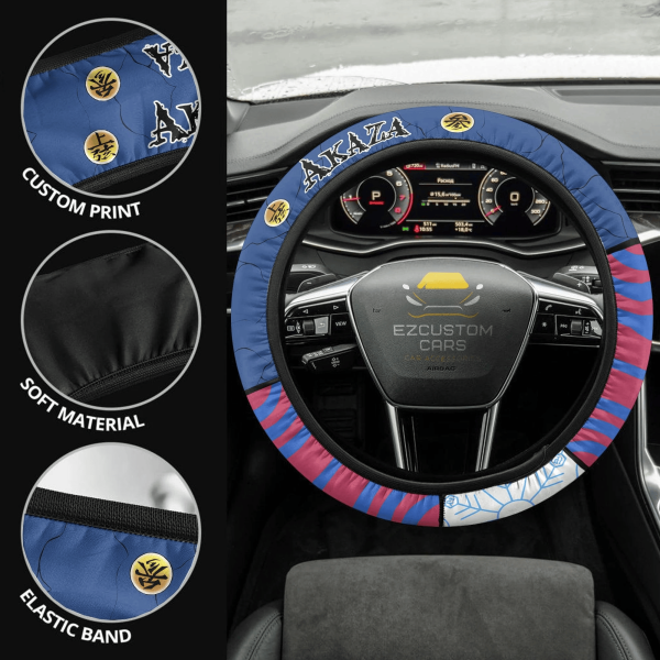 akaza anime steering wheel cover custom anime demon slayer car accessories kt0ti