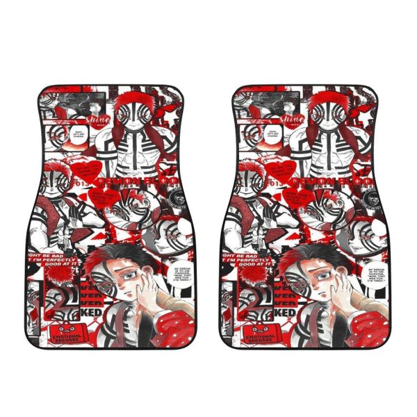 akaza car floor mats demon slayer car floor mats wkqld