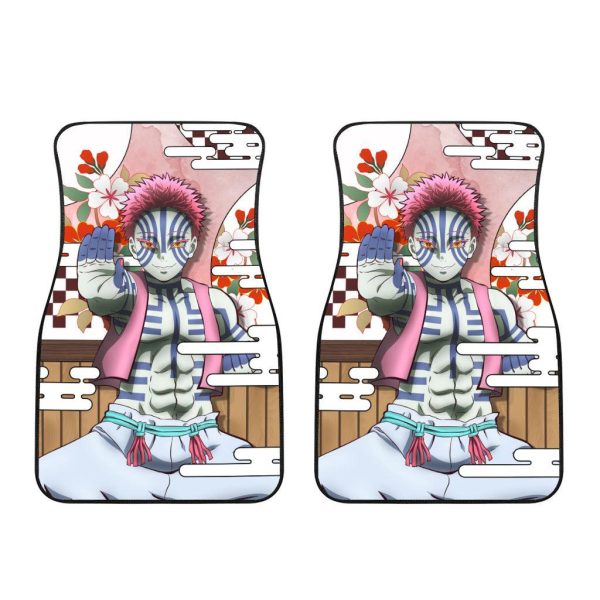 akaza demon slayer car floor mats ah2pe