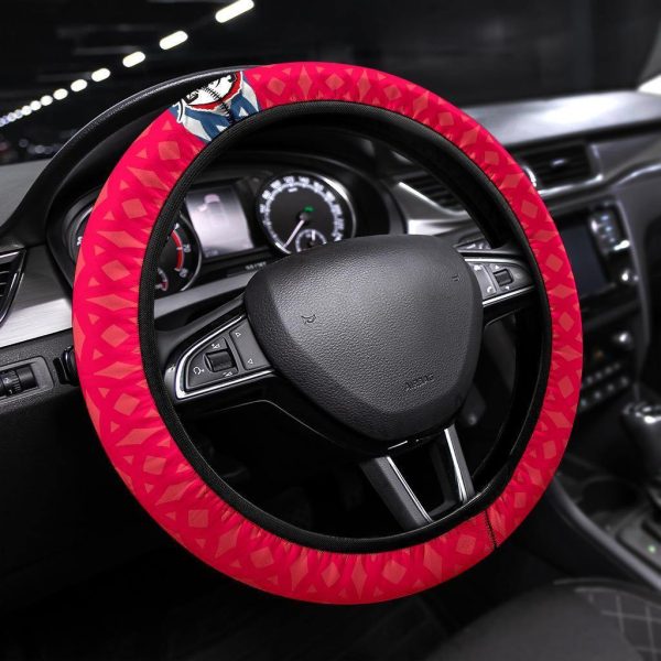 Akaza Anime Steering Wheel Cover Custom Anime Demon Slayer Car Accessories