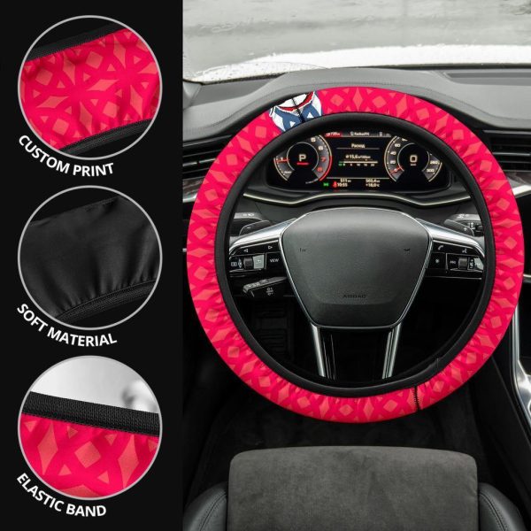 akaza demon slayers car accessorries anime steering wheel cover onm76
