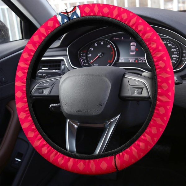 akaza demon slayers car accessorries anime steering wheel cover t8bh6