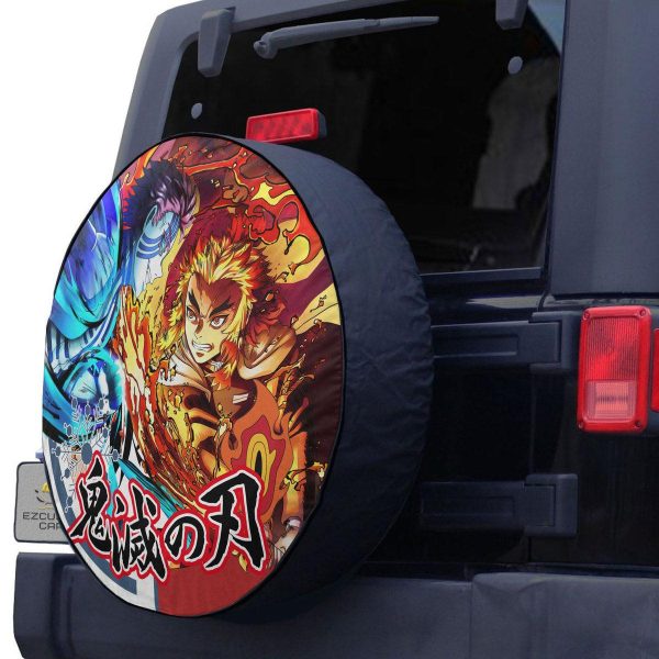 akaza x rengoku spare tire cover custom demon slayer anime car accessories 3gvi1