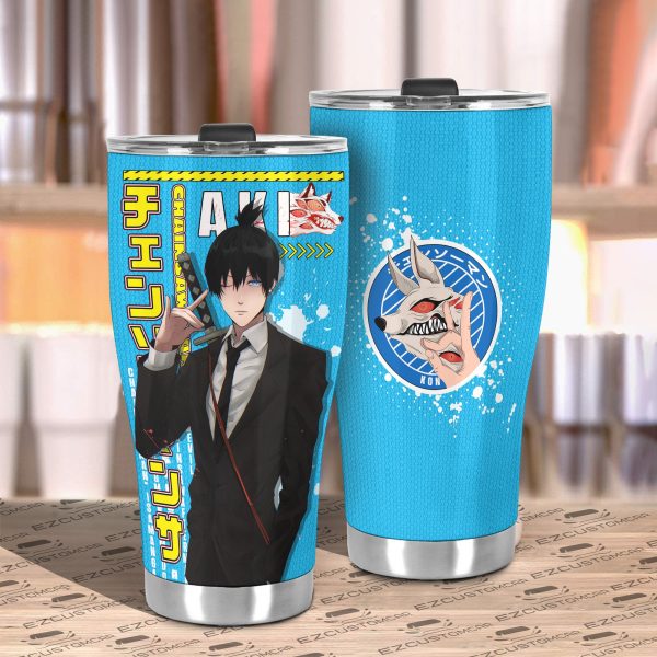 aki hayakawa travel mug gift idea for chainsaw man fans rfpv0