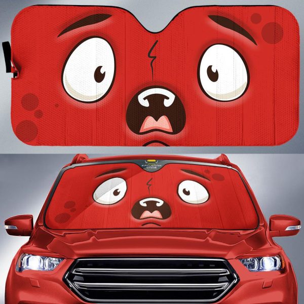 alarm cartoon eyes car sun shade custom car accessories 92nsy