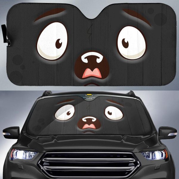 alarm cartoon eyes car sun shade custom car accessories dojxk
