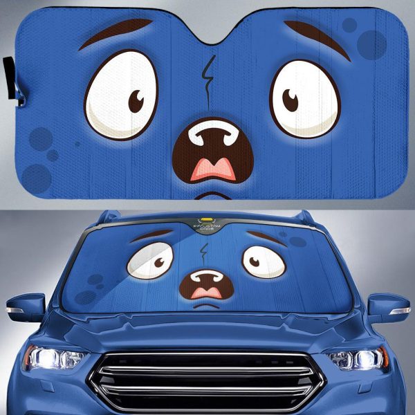 Alarm Cartoon Eyes Car Sun Shade Custom Car Accessories