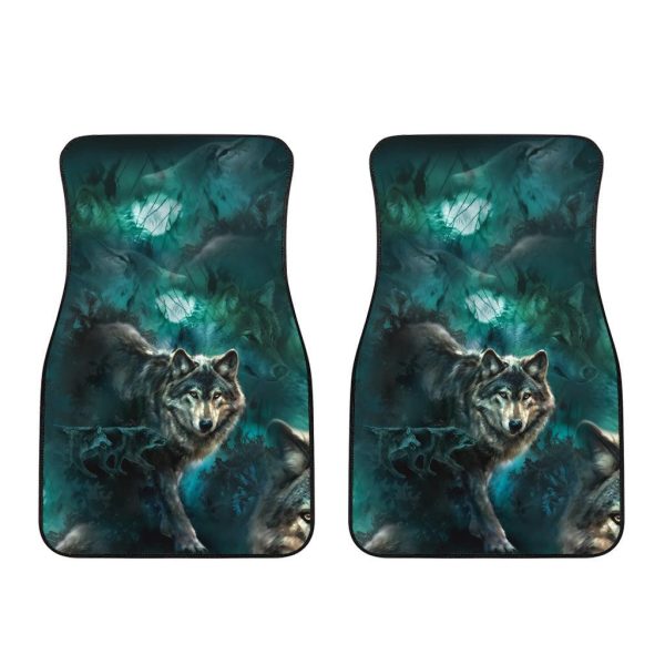 alert wolf car floor mats custom animal car accessories exngu