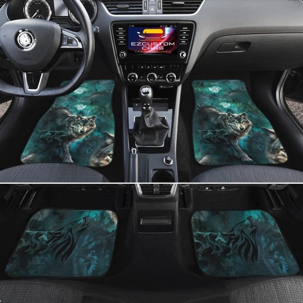 alert wolf car floor mats custom animal car accessories gbnfu