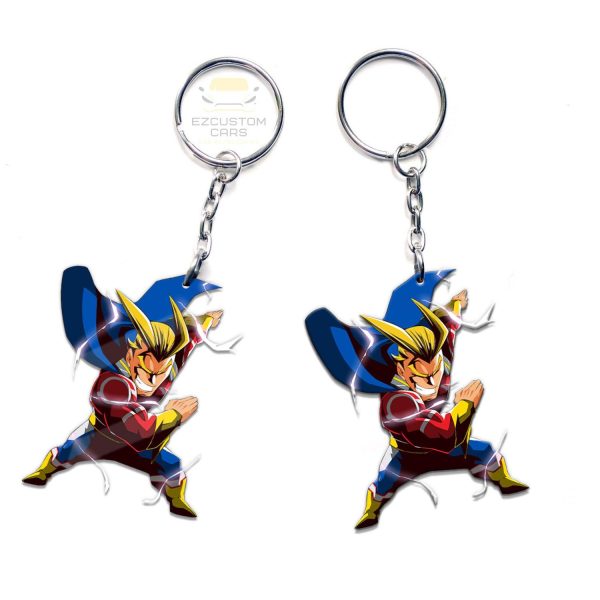 all might keychains custom my hero academia anime car accessories rubs8