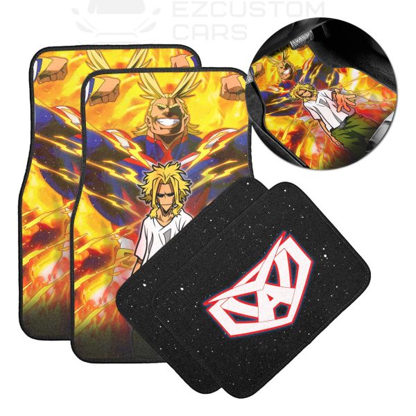 All Might My Hero Academia Car Floor Mats Custom Anime Car Accessories