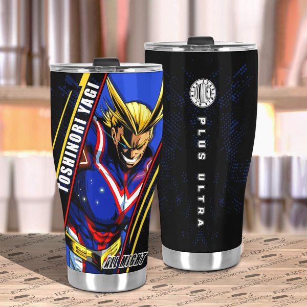 all might travel mug gift idea for my hero academia fans hhnod