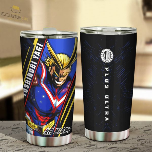 all might travel mug gift idea for my hero academia fans xtu82