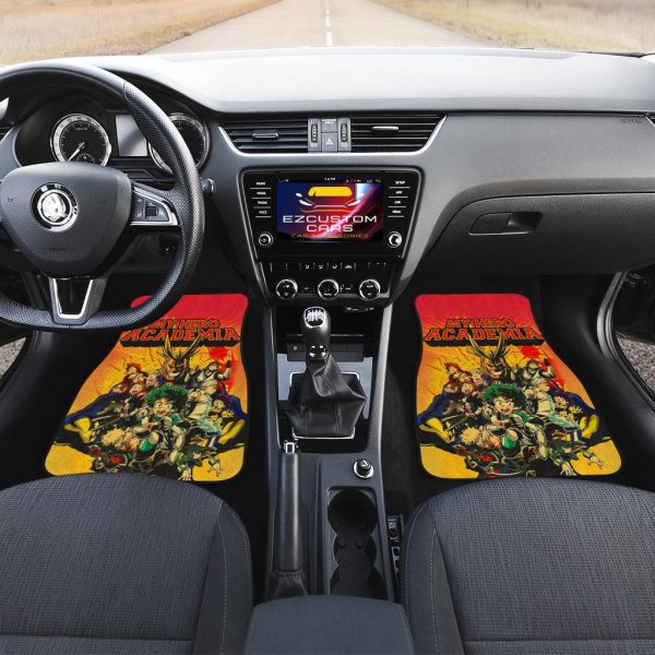 all might x heroes car floor mats custom mha anime car accessories nrzi4