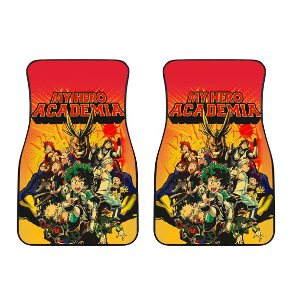 all might x heroes car floor mats custom mha anime car accessories u8x3o
