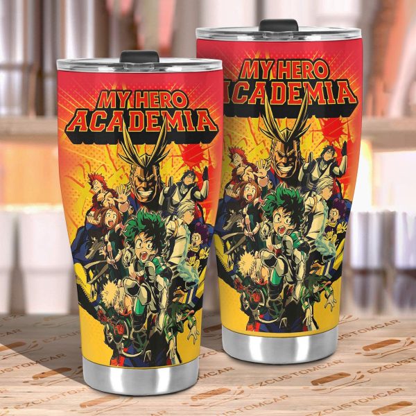 all might x heroes car tumbler cup cutsom mha anime car accessories ggqxv