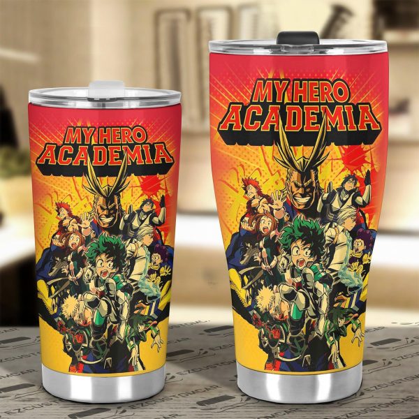 all might x heroes car tumbler cup cutsom mha anime car accessories y6l2n