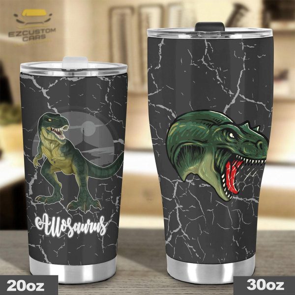 allosaurus car tumbler cup custom dinosaur car accessories vgghh