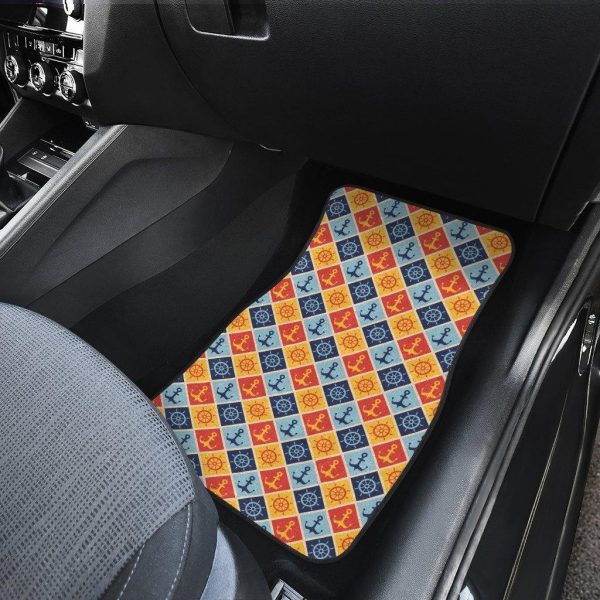 anchor pattern car floor mats 16obk