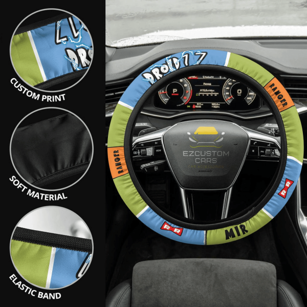 Android 17 Anime Steering Wheel Cover Custom Dragon Ball Anime Car Accessories